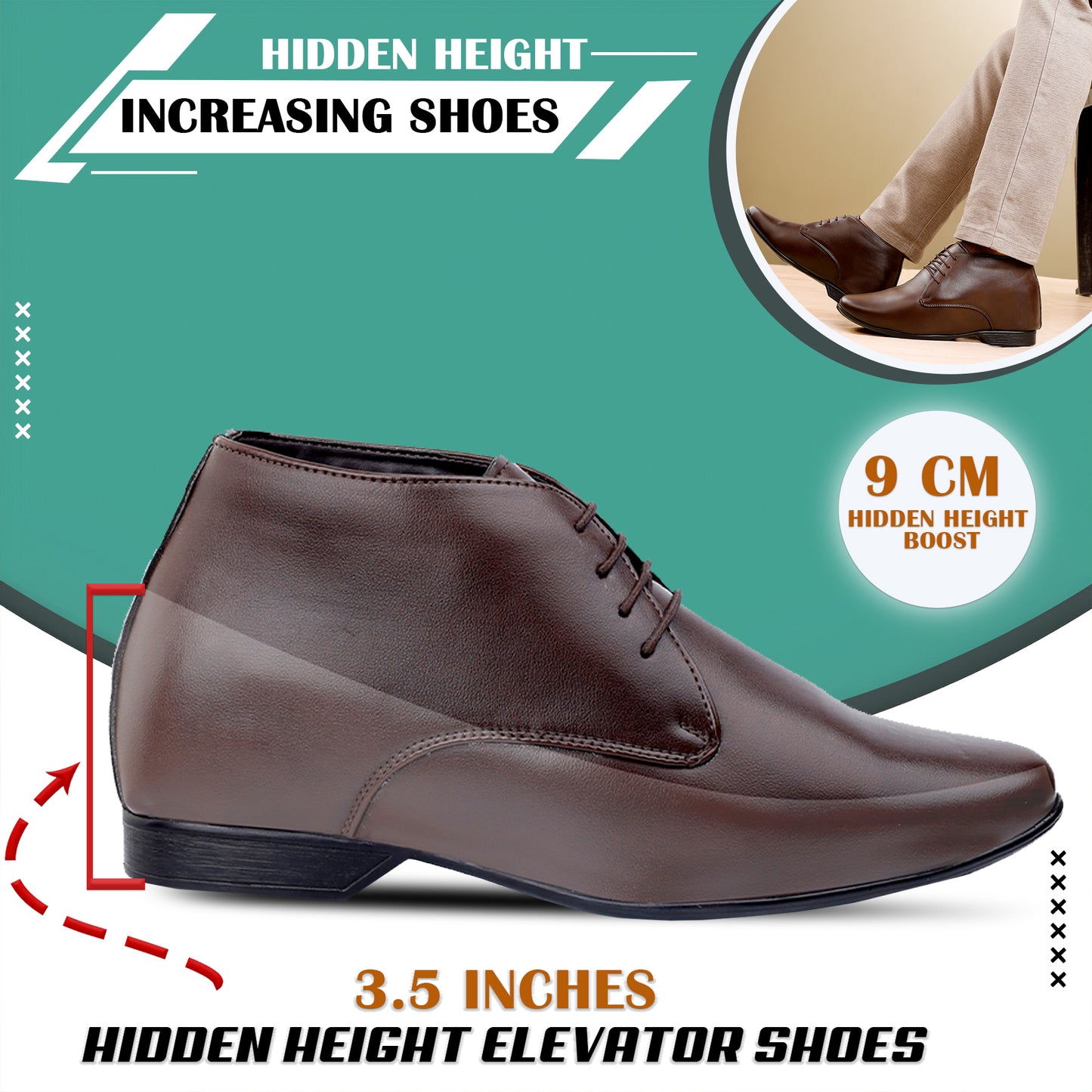 Derby Shoes 9CM (3.5in)