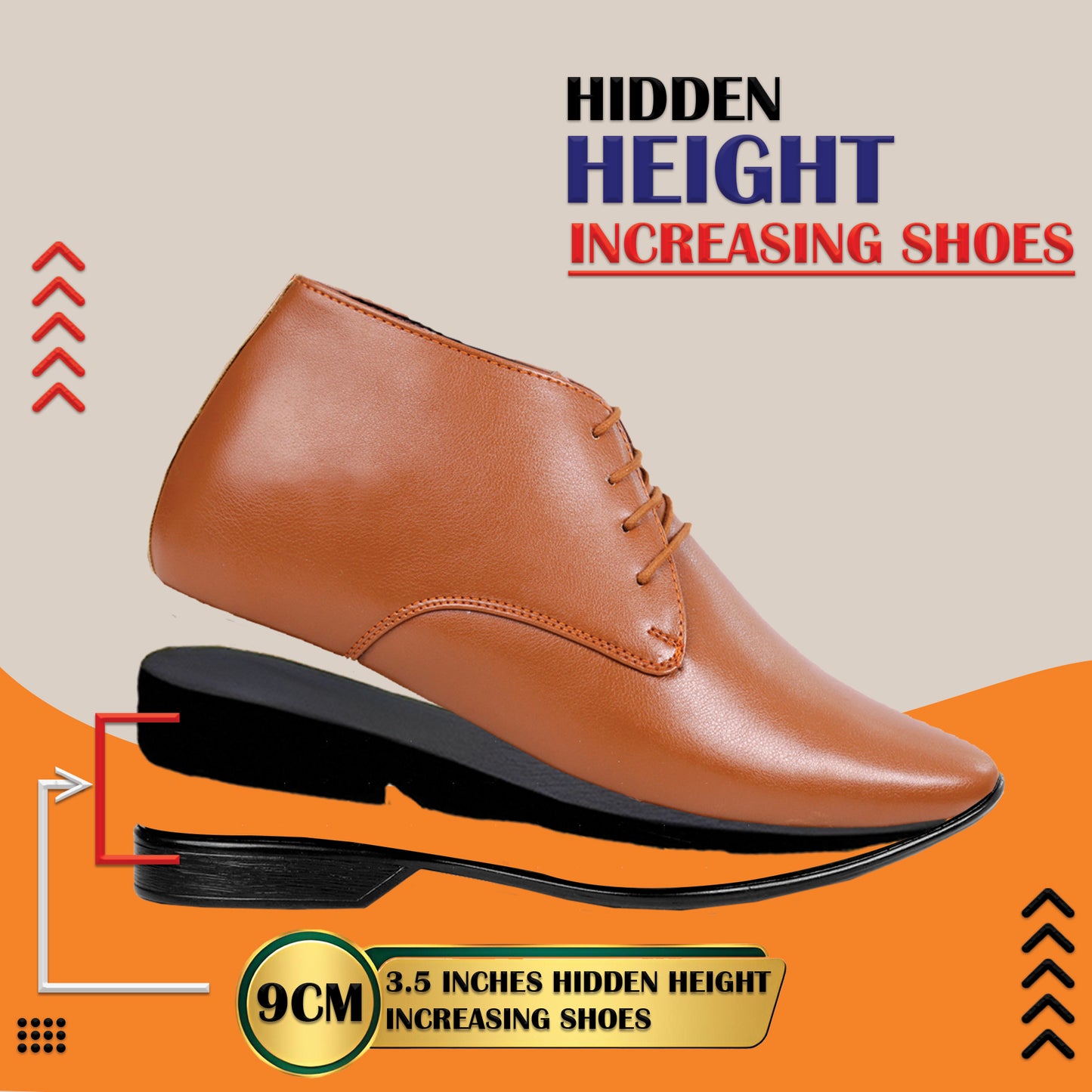 Derby Shoes 9CM (3.5in)