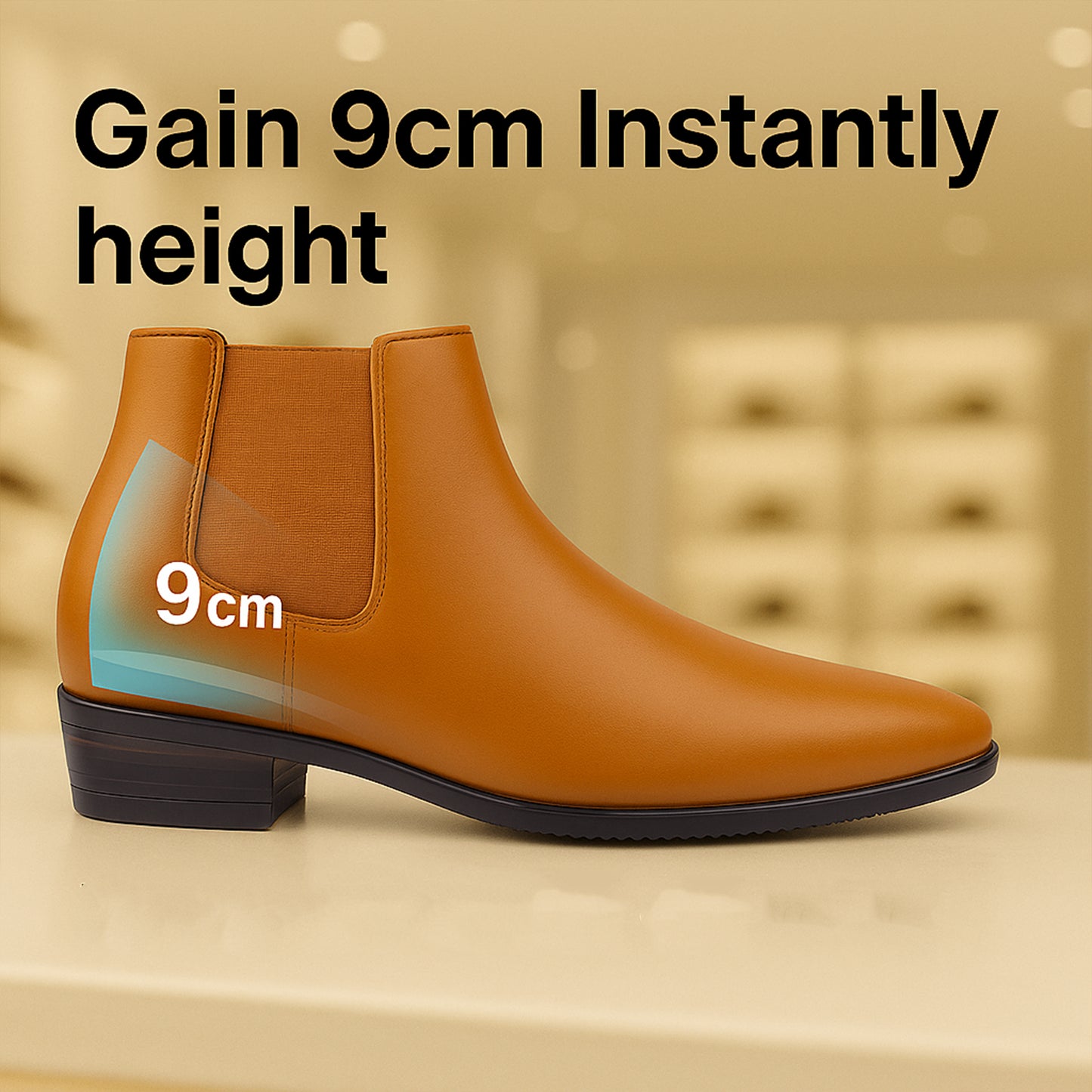 Men’s Chelsea Boots with 9CM (3.5 In)