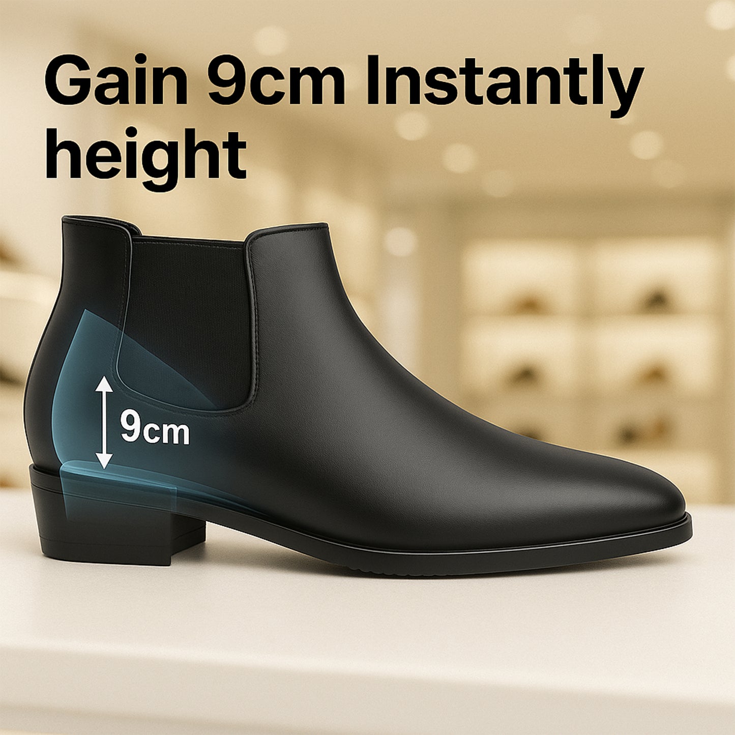 Men’s Chelsea Boots with 9CM (3.5 In)