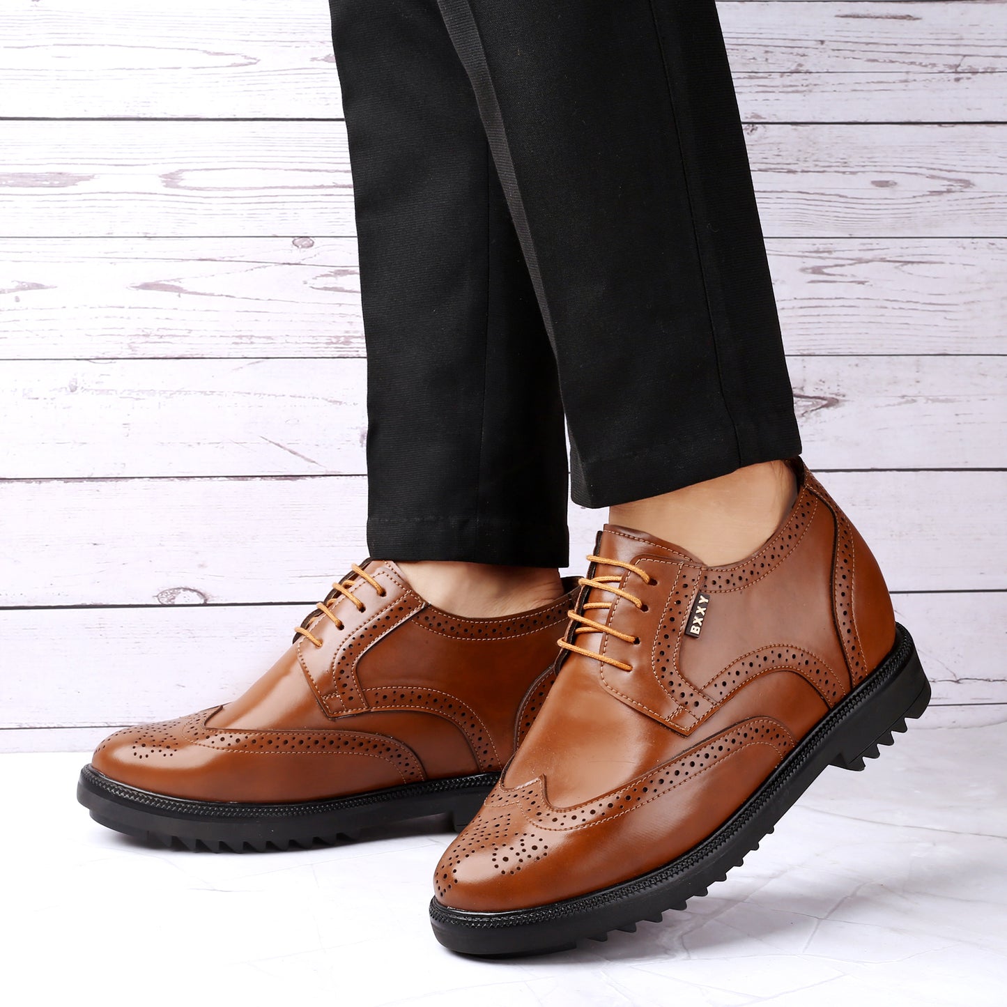 Lift Brogues for Men – 9cm (3.5 In )