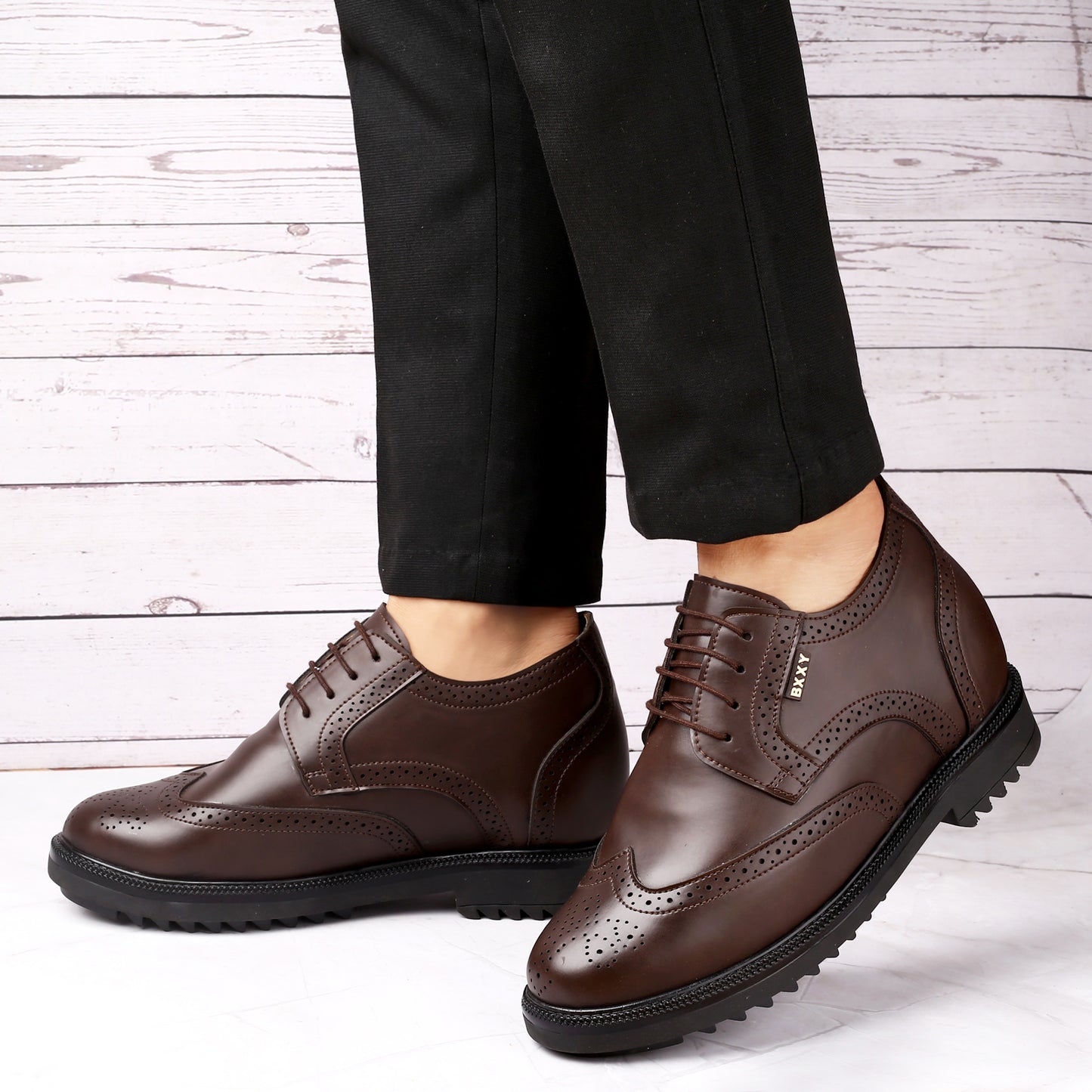 Lift Brogues for Men – 9cm (3.5 In )