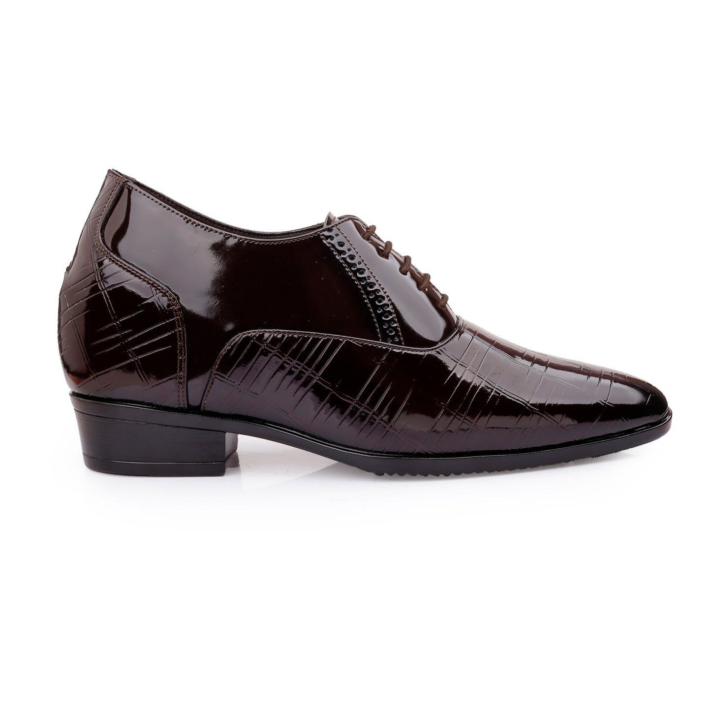 Glossy Black Elevator Shoes 9CM (3.5in)